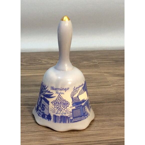 Vintage Flamingo Hilton Stardust Collectible Souvenir By Schiff Bell 5” - Picture 1 of 5